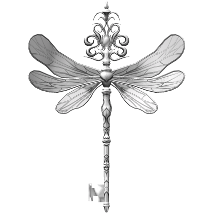White Magical Dragonfly Key  Roblox item