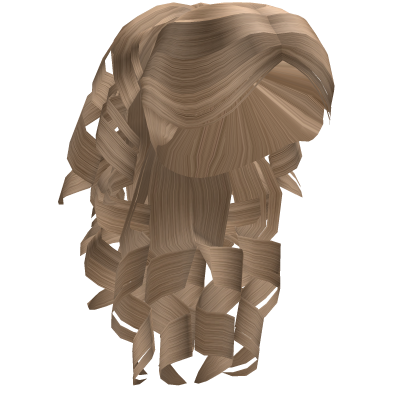 Blonde Curly Thick Ponytail Hair Roblox item