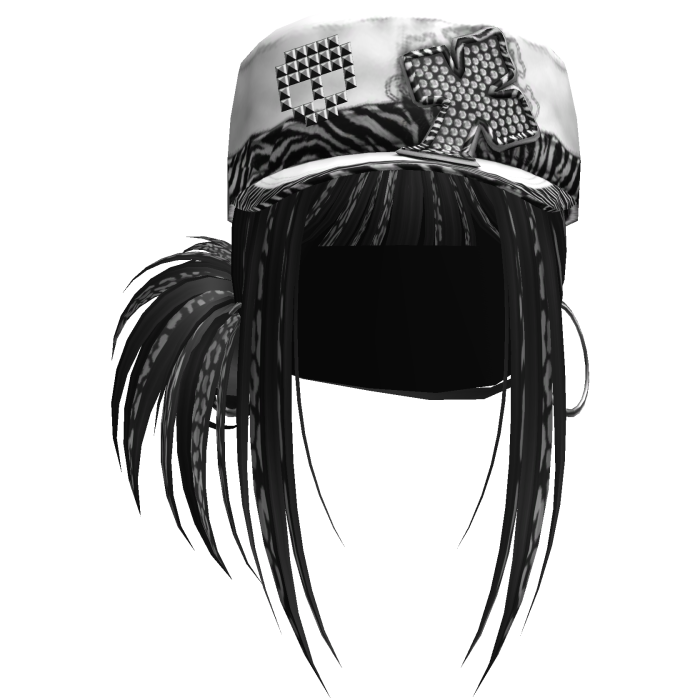 Gyaru Hair w/ Cap & Earrings