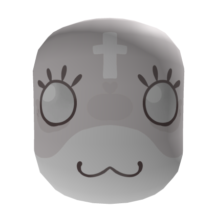 Marshmallow's Face (Gray) - Mewgenics