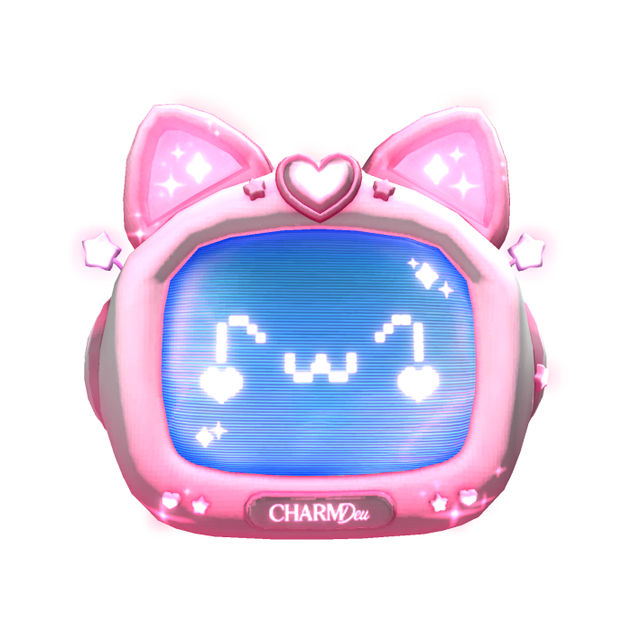✨ Glowing Pink Computer Mask (Emissive)