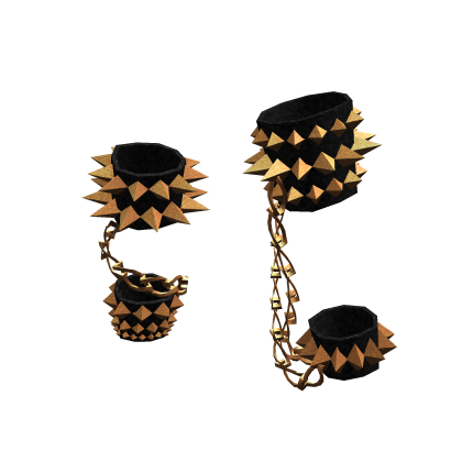 Chain Spike Punk Leg Bracelets | Black Bronze