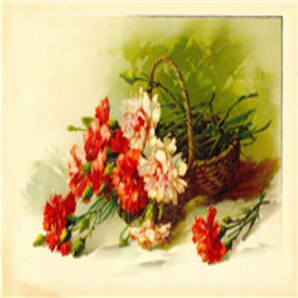 Flowers in a Basket Painting Roblox decal