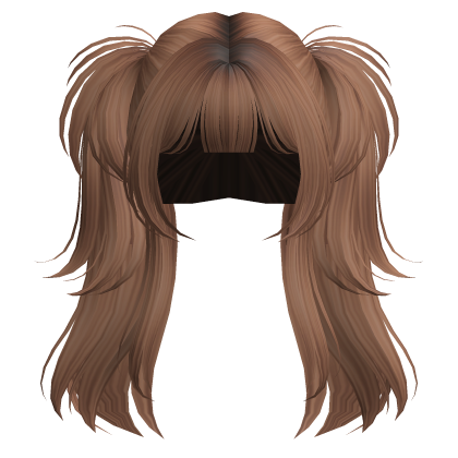 Cute Gyaru Messy Pigtails (Caramel)