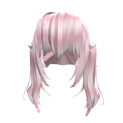 Long Messy Dolly Twintails - Light Pink Roblox item