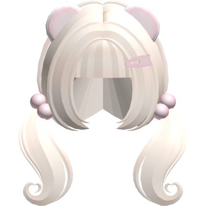 ♡ cute n short heart moe pigtails (beige)