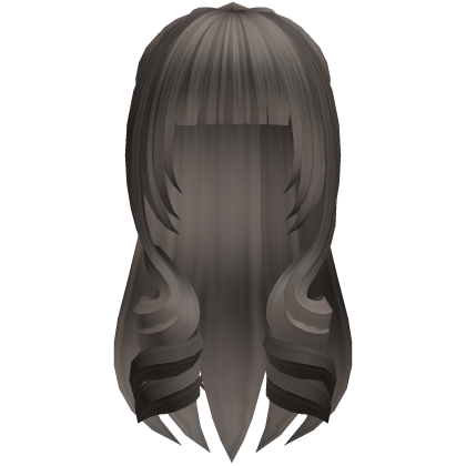 cute long moe hair with curls in ash brown