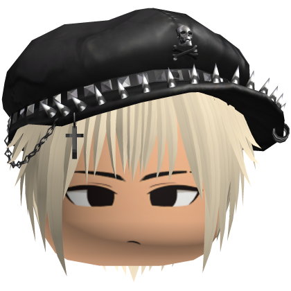 Vkei Moe Light Blonde Messy Hair /w Spiky Hat