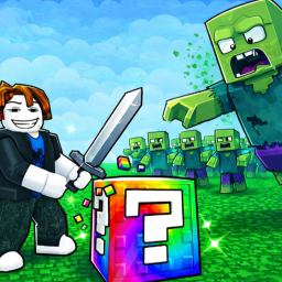 Fight Zombies for Lucky Blocks! ⚔️