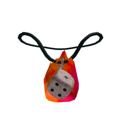 [PBR] Fiery Lucky Gambit Necklace Roblox item