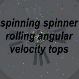 spinning spinner rolling angular velocity tops icon