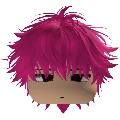 Cute Y2K emo pink hair