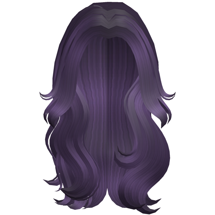 Long Flowy Wavy Hair (Purple)
