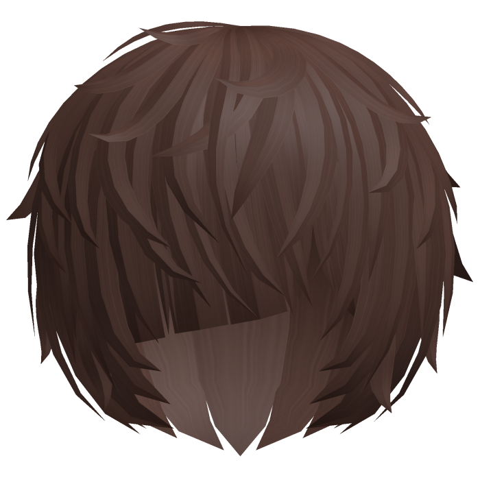 ^,…,^ brown messy vkei anime emo moe hair 