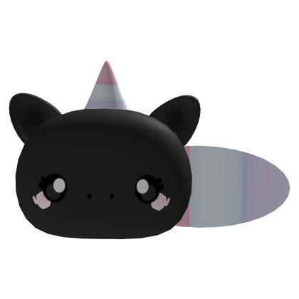 cute black pastel unicorn hair clip Roblox item