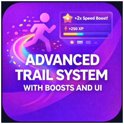 Advanced Trail System with Boosts and UI