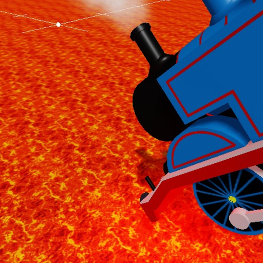 Slide Train Into Lava
