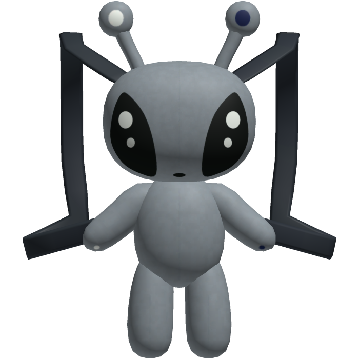 Backpack Plush 3.0 Cute Silly Gray Alien