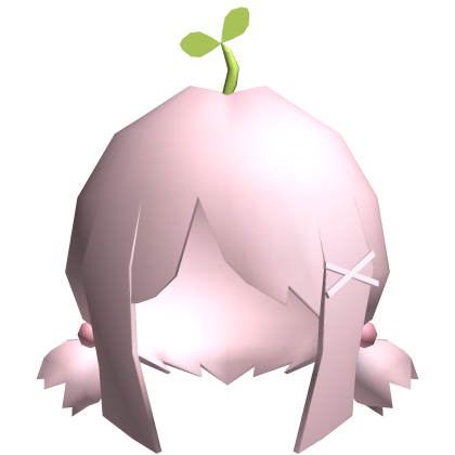 Kawaii Heisei Low Poly Sprout Pigtails Pink