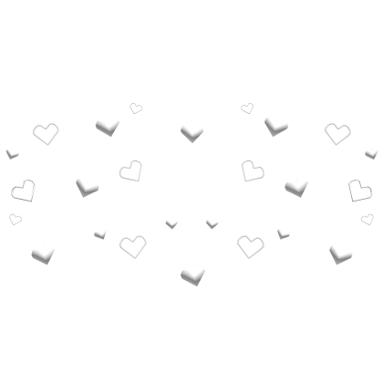 White Heart Confetti Aura