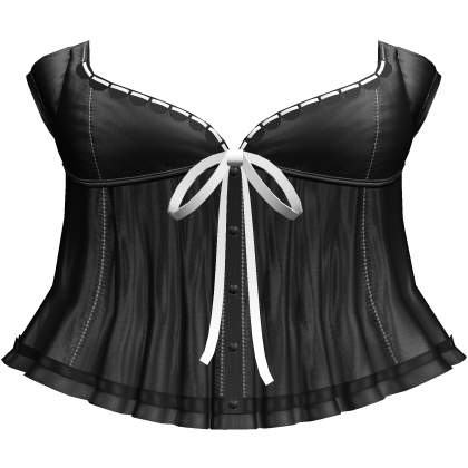 black dolly horror protagonist babydoll top