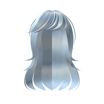 Cute Blue Long Straight Hair With Bangs Roblox item