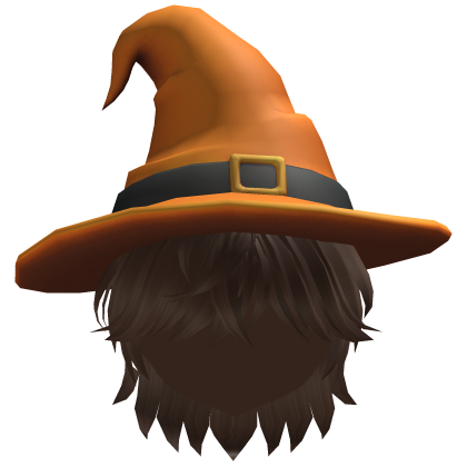Halloween Boy Hair w/ Witch Hat Roblox item