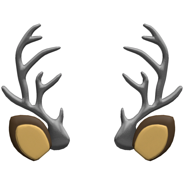 gray reindeer antlers