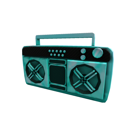 Blue Boombox radio speaker music audio loud sound