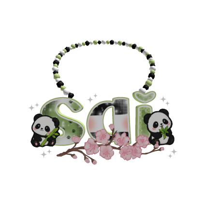 ๑˚︵sai panda necklace ˖°