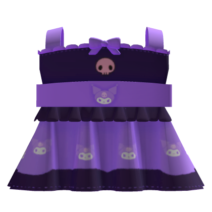 Kuromi Y2k Babydoll Skirt Roblox item