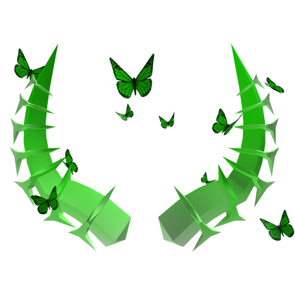 🍀 Green Butterfly Horns 🍀