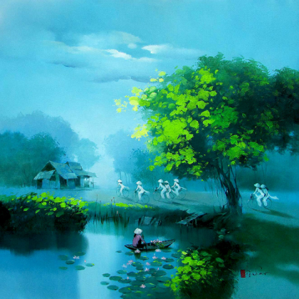Painting - Swamp Cottage Roblox decal