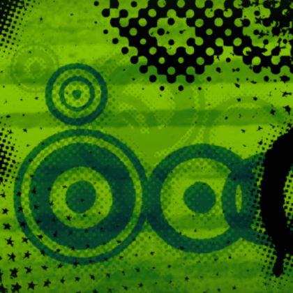 Green Emo Skull Scene