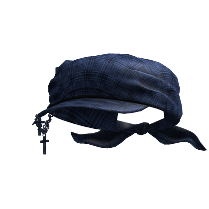 Cadet Grunge Y2K Tied  Cap (Navy Blue) Roblox item