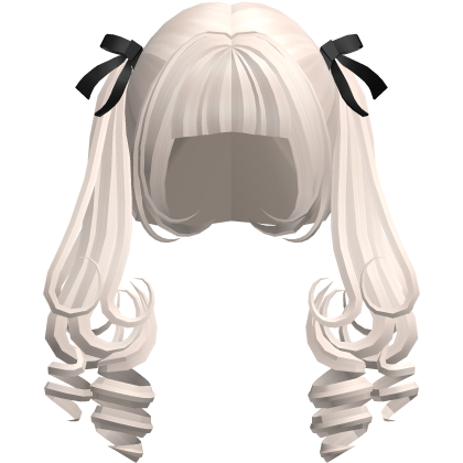 beige lolita pigtail curly Roblox item