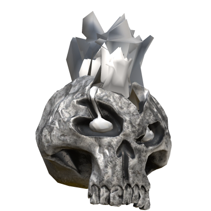 Fire White Skull - Left  Roblox item