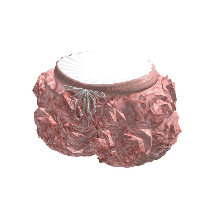 Coquette Rose Puff Shorts (Pink)