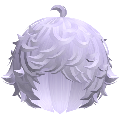 cute light purple kawaii messy lamb curly wavy