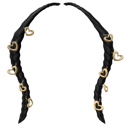 Black Heart Braids Roblox item