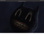 Cartoon cat will eat u