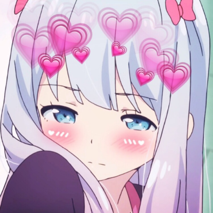 anime girl with hearts  Roblox decal
