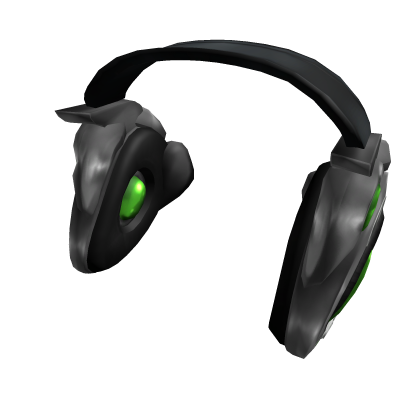2000s Dark Frutiger Aero Headphones (Green)