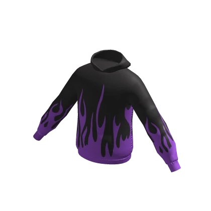Purple fire hoodie clearance