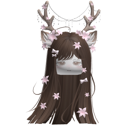 Ethereal Christmas Fairy Fawn Hair w/ Antlers