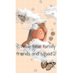 Polar bear family friends and squad