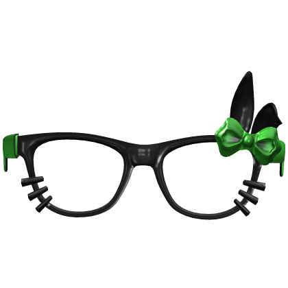 Green Scene Bunny Ear Glasses Roblox item