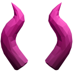 Pink Spike Horns