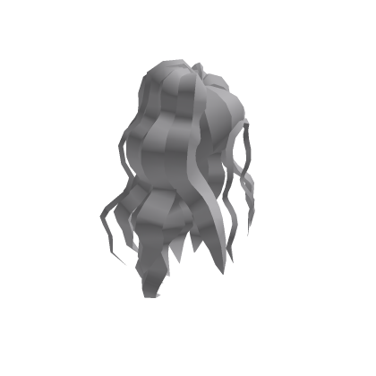 Voluminous white ponytail hair