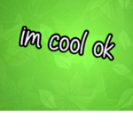 Im cool ok